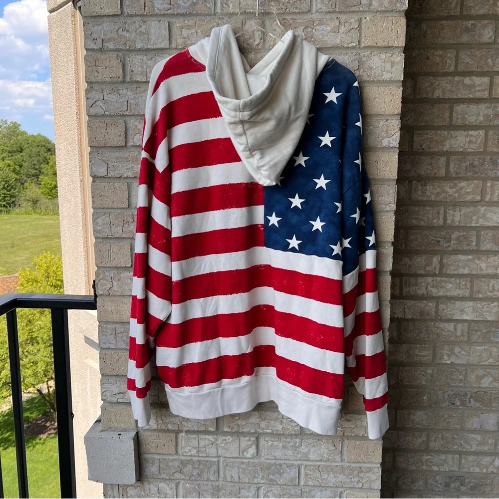 Gap x Balmain American Flag Hoodie